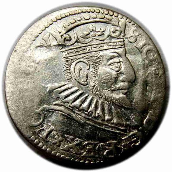 Trojak 1592 Zygmunt III Waza Ryga (1)