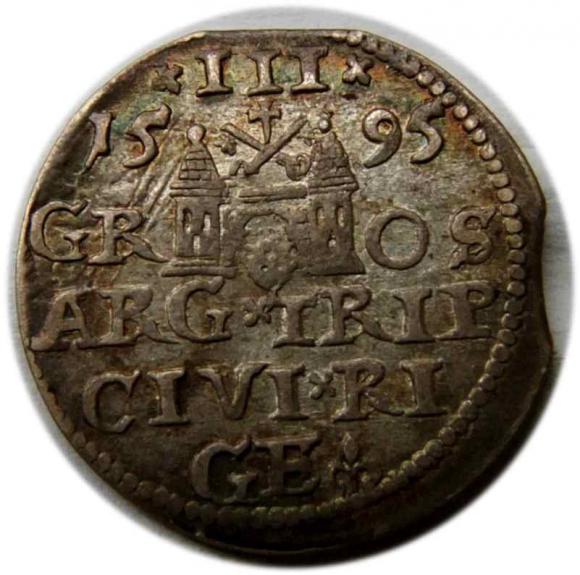 3 groschen 1595 Sigismund III Vasa Riga (2)
