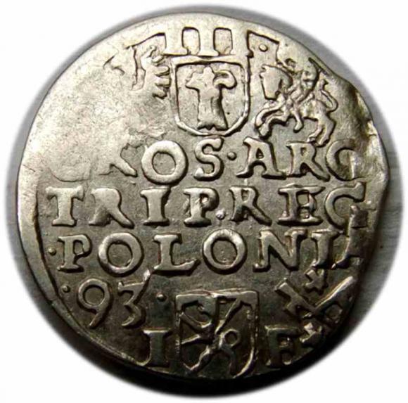 Trojak 1593 Zygmunt III Waza Poznań (2)