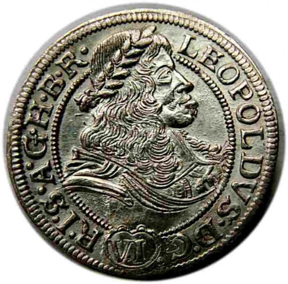 6 krajcarów 1673 Leopold I Wrocław (1)