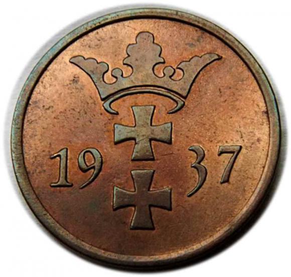 2 fenigi 1937 Wolne Miasto Gdańsk Berlin (2)