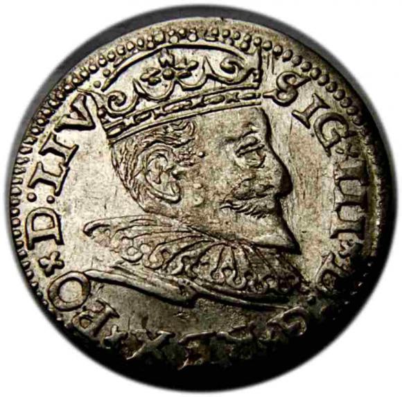Trojak 1595 Zygmunt III Waza Ryga (1)