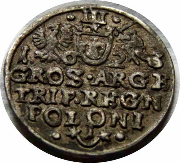 Trojak 1623 Zygmunt III Waza Kraków (2)