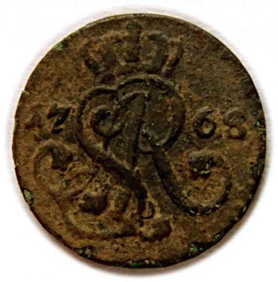 Szeląg 1768 Stanisław August Poniatowski Warszawa (2)