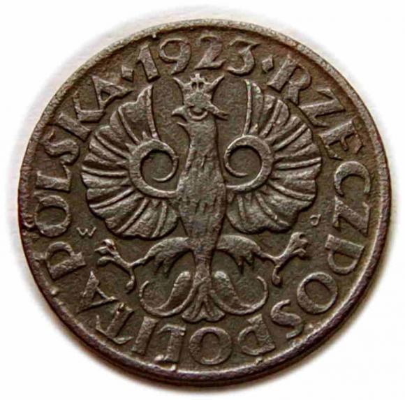 2 grosze 1923 II RP Warszawa (2)