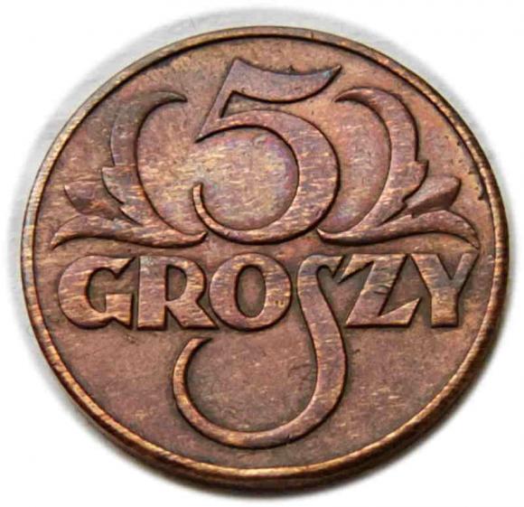 5 groszy 1939 II RP Warszawa (1)