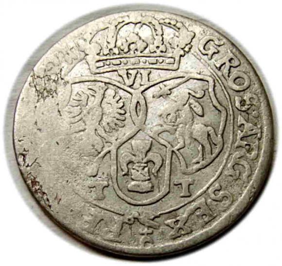 6 groschen 1661 Johann Kasimir Bydgoszcz (2)