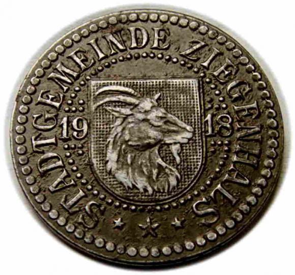 50 fenigów 1918 Głuchołazy / Ziegenhals (2)