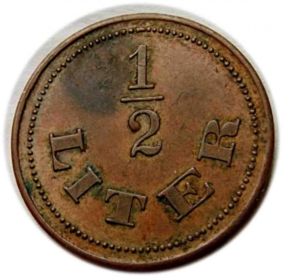 Żeton na 1/2 litra, Niemcy (2)