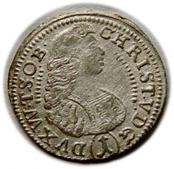 1 krajcar 1683 Krystian Ulryk Wirtemberski Księstwo Oleśnickie Oleśnica (1)