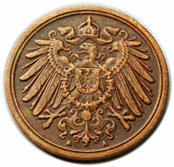 1 fenig 1911 Wilhelm II Hohenzollern Niemcy Berlin (2)