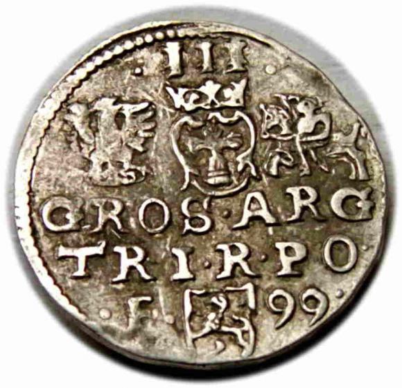 Trojak 1599 Zygmunt III Waza Wschowa (2)