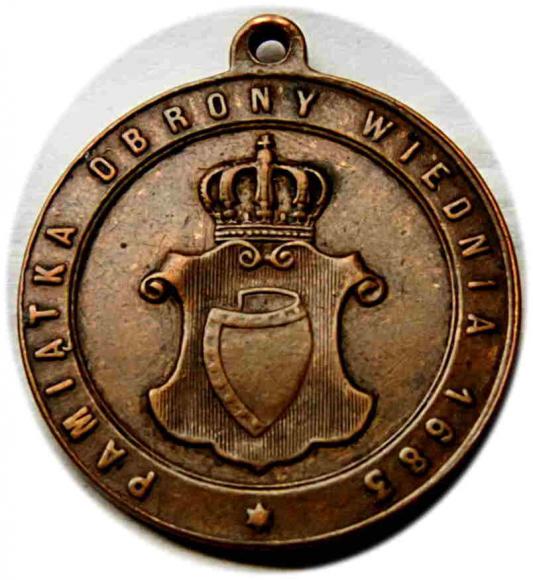 Medal 200 - lecie obrony Wiednia Jan III Sobieski (2)
