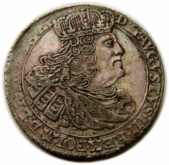 Ort 1760 August III Sas Gdańsk (1)