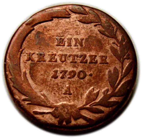 1 krajcar 1790 Austria Wiedeń (1)
