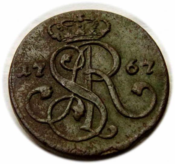 Grosz 1767 Stanisław August Poniatowski Kraków (2)