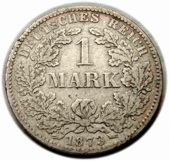 1 marka 1873 Wilhelm I Hohenzollern Niemcy Hanower (2)