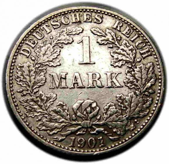1 marka 1901 Wilhelm II Hohenzollern Niemcy Berlin (1)