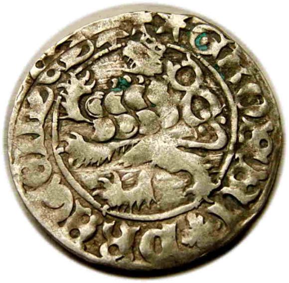 Grosz praski Władysław II Jagiellończyk Czechy Praga (2)