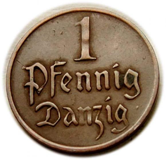 1 Pfennig 1926 Free City of Danzig Gdansk