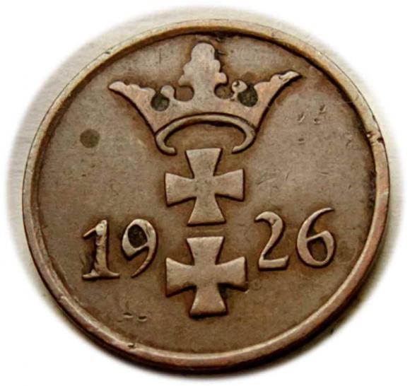 1 Pfennig 1926 Free City of Danzig Gdansk