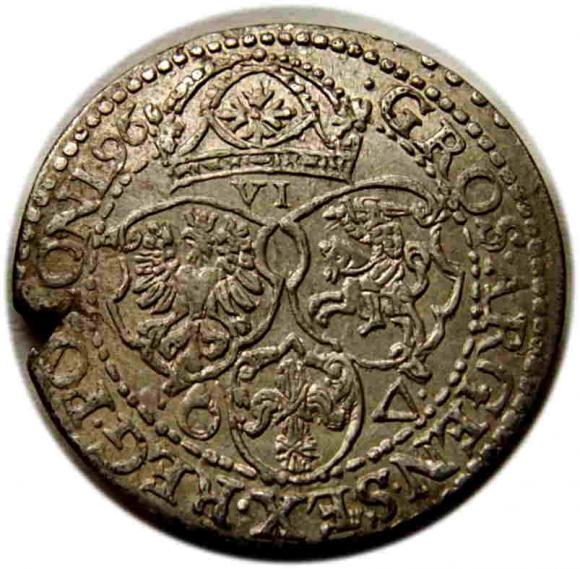 Szóstak 1596 Zygmunt III Waza Malbork (2)