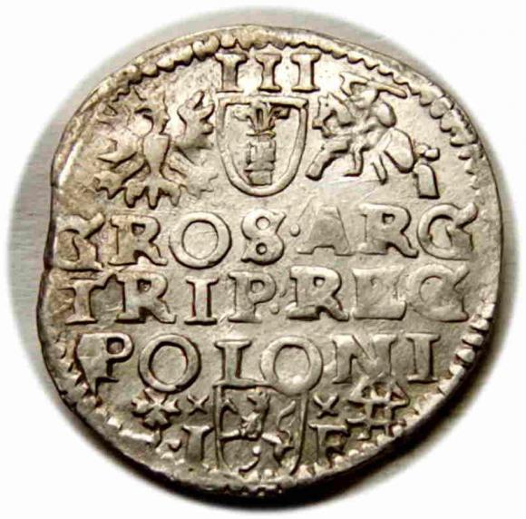 Trojak 1595 Zygmunt III Waza Wschowa (2)