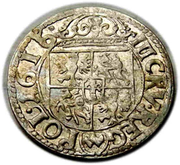 3 krajcary 1616 Zygmunt III Waza Kraków (2)