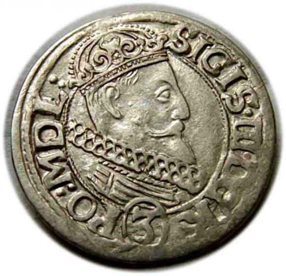 3 krajcary 1617 Zygmunt III Waza Kraków (1)