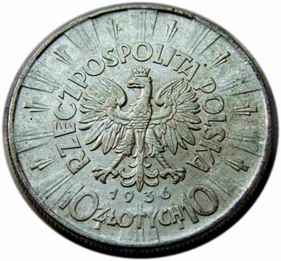 10 zlotych 1936 Jozef Pilsudski (2)