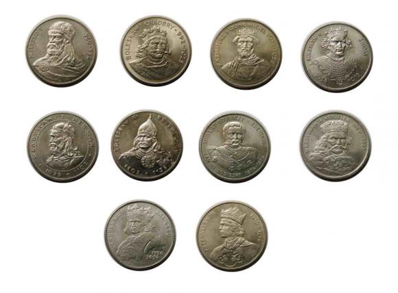 Zestaw monet "Poczet Królów" PRL Warszawa (1)