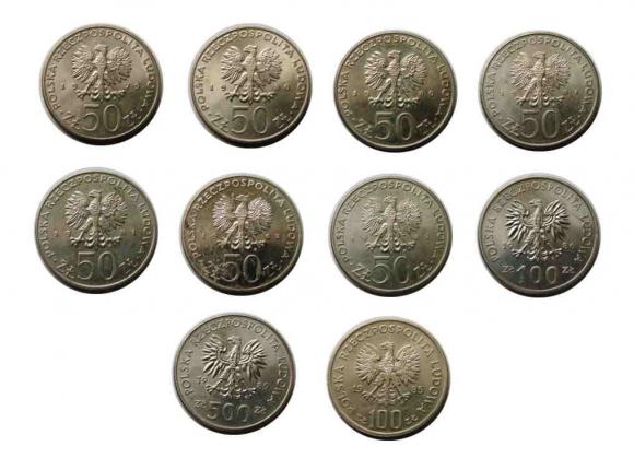 Zestaw monet "Poczet Królów" PRL Warszawa (2)