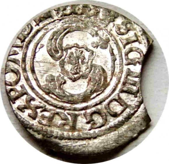 Szeląg Zygmunt III Waza Ryga (1)