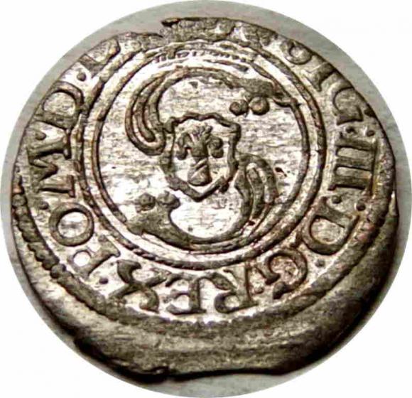 Szeląg Zygmunt III Waza Ryga (1)