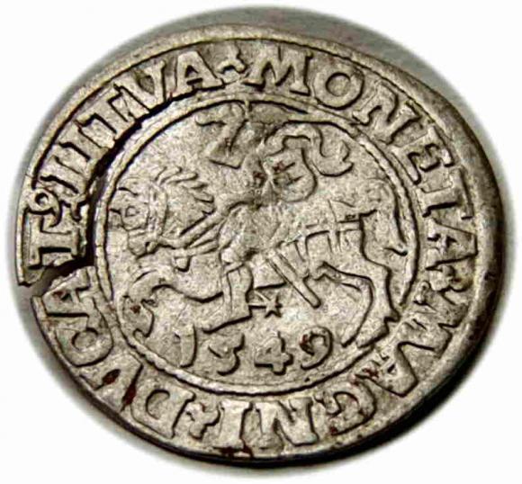 Half groschen 1549 Sigismund II Augustus Vilnius (1)