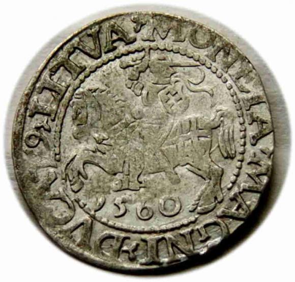 Half groschen 1560 Sigismund II Augustus Vilnius (1)