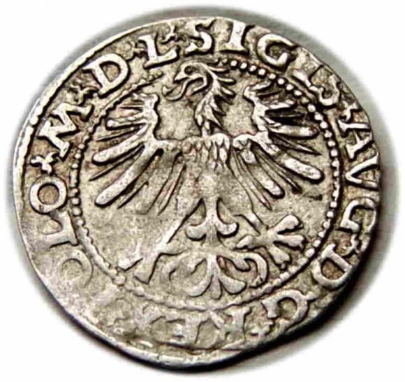 Półgrosz 1563 Zygmunt II August Wilno (2)