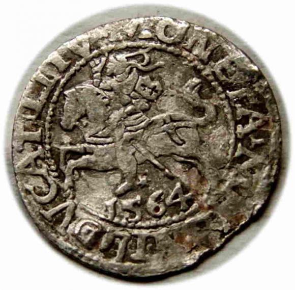 Half groschen 1564 Sigismund II Augustus Vilnius (1)