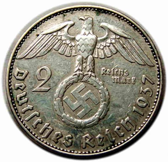2 marki 1937 J Niemcy Hamburg (2)