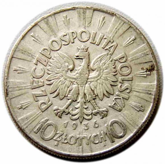 10 złotych 1936 Józef Piłsudski Warszawa (2)