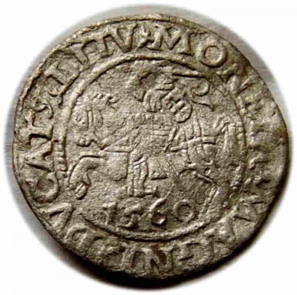 Half groschen 1560 Sigismund II Augustus Vilnius (1)