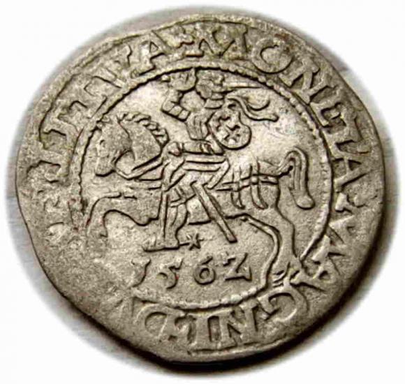 Półgrosz 1562 Zygmunt II August Wilno (1)