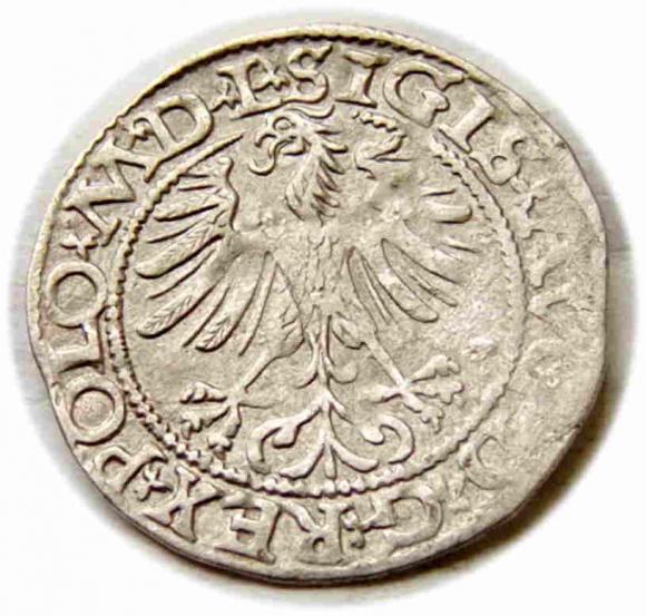 Half groschen 1565 Sigismund II Augustus Vilnius (2)