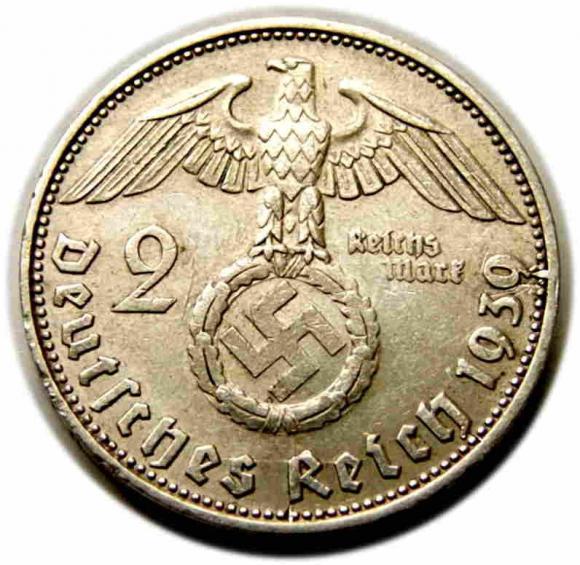 2 marki 1939 D Niemcy Monachium (2)