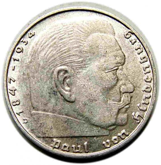 2 marki 1939 D Niemcy Monachium (1)