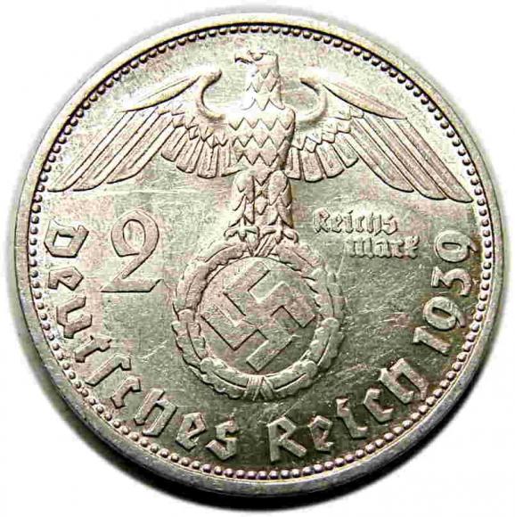 2 marki 1939 D Niemcy Monachium (2)