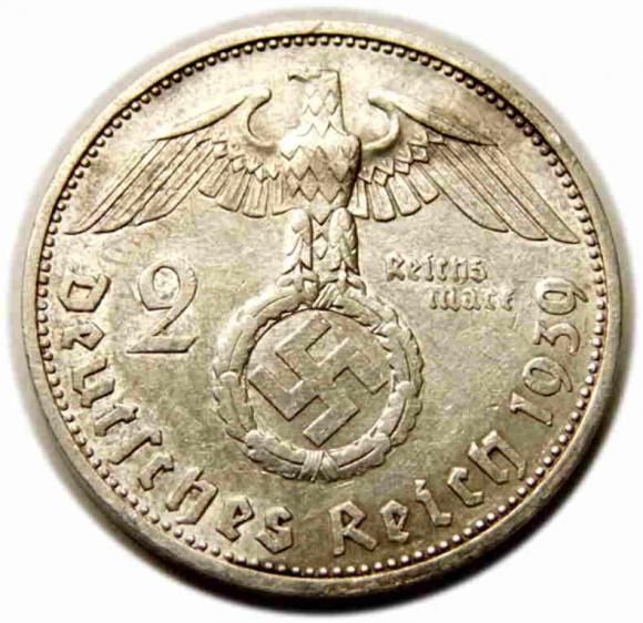 2 marki 1939 Niemcy Stuttgart (2)