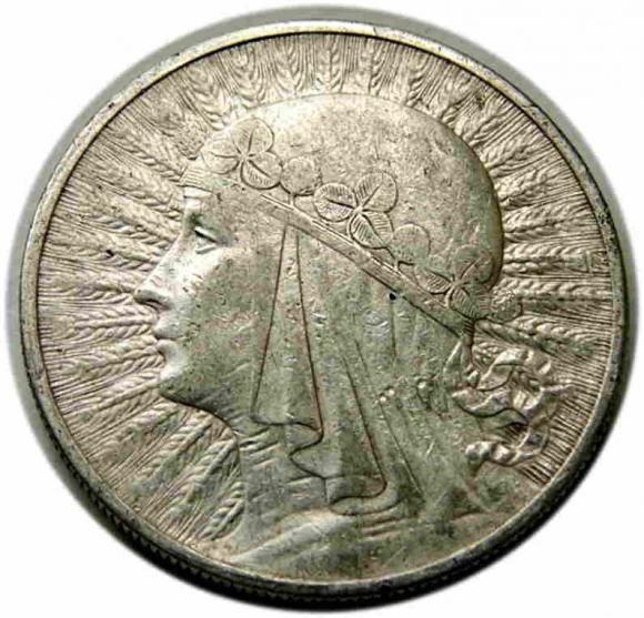 10 zlotych 1932 Head of Woman II Republic of Poland London (1)