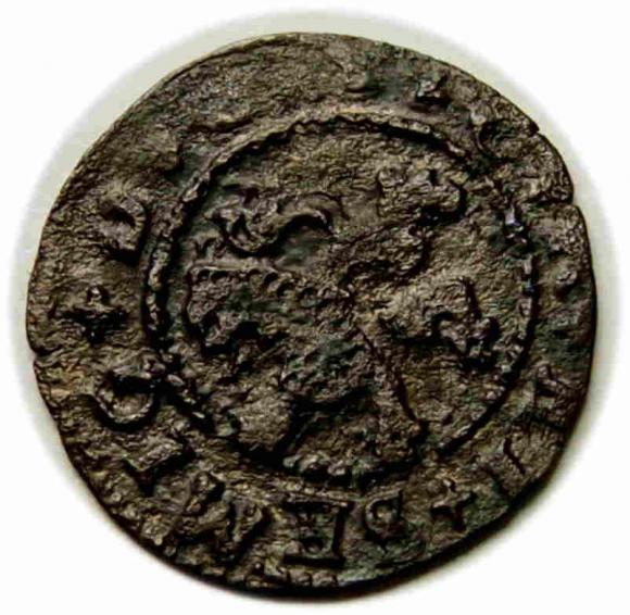 Szeląg 1576 Gotard Kettler Księstwo Kurlandzkie Mitawa (2)