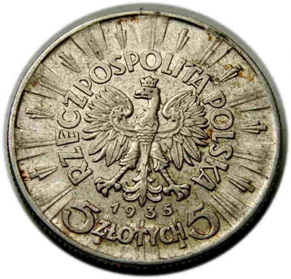 5 złotych 1935 Józef Piłsudski II RP Warszawa (2)